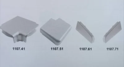 Set komplet uglova za diht lajsnu mini sivu model 710740 za horizontalnu montažu.