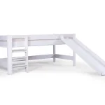 Poluvisoki krevet na sprat sa toboganom beli 90*200 MY HOUSE BM