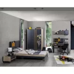 Krevet DARK POINT TIT metalni sa tapacirungom - Slika 4