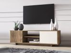 Tv komoda GARBATELLA tamna sonoma-belo - Slika 2