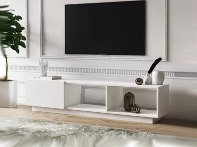 tv komoda lapando belo visoki sjaj 1
