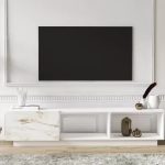 tv komoda lepando belo visoki sjaj mermer 2