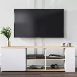 tv komoda rome visoki sjaj belo dezen 2 1