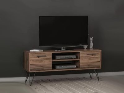 Tv komoda ALMIRA drvni dezen-metalne noge