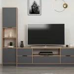 tv komoda elina sa policom za knjige u antracit boji - 1