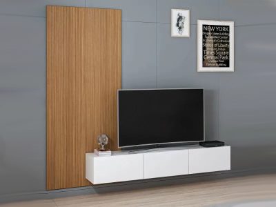tv komoda regel dekorativni panel belo 2