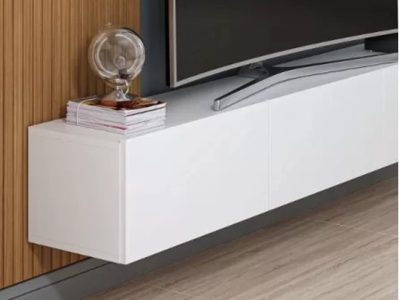 tv komoda regel dekorativni panel belo 3