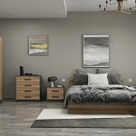 Set za spavaću sobu Anthracite - Wood 2 a