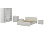Set za spavaću sobu Belo-Belo drvo - Slika 5