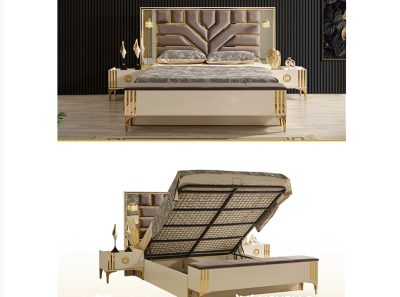 Set za spavaću sobu Madrid Cream - Slika 4