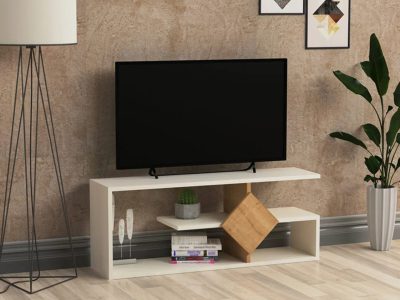 Tv komoda Belo hrast - Slika 2