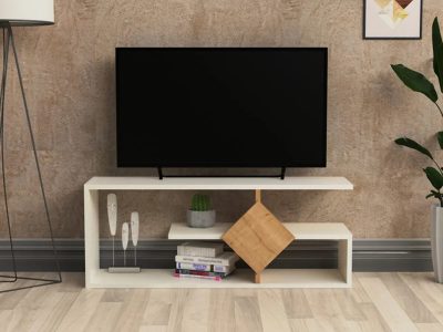 Tv komoda Belo hrast - Slika 3