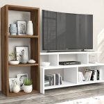 tv komoda i polica bela - orah 4a