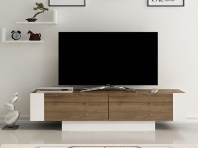 Tv komoda London orah - belo - Slika 3