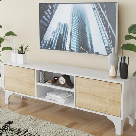 tv komoda belo hrast 1a