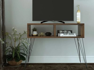 tv komoda ukrasne metalne noge orah 1a