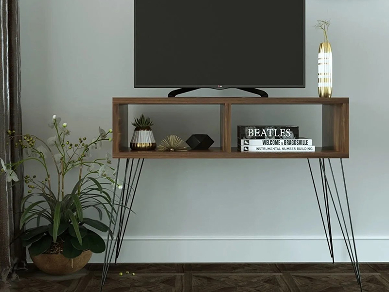 tv komoda ukrasne metalne noge orah 1a