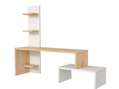 Tv komoda Zumbul belo - hrast - Slika 2