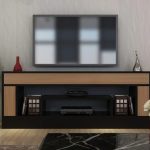 tv komoda jug crno tikovina 1b