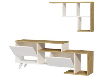Tv komoda Kocka belo – hrast - Slika 5