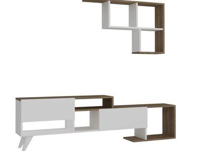 Tv komoda Kocka belo - orah - Slika 2