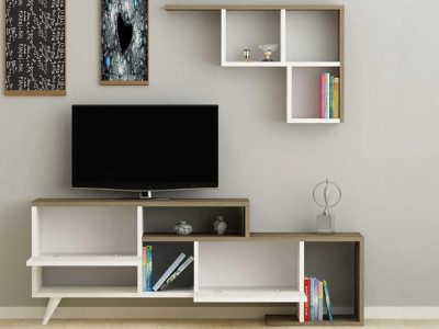 Tv komoda Kocka belo - orah - Slika 5