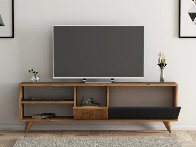 Tv komoda Nepal drvni dezen boja - Slika 3