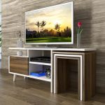 tv komoda sa set stocicima belo - orah