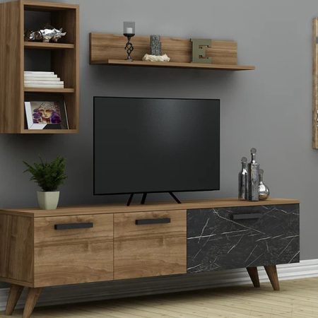 tv komoda safir hrast mermer 1a
