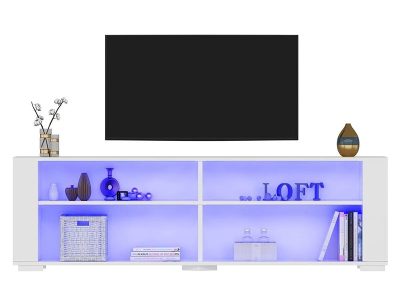 Tv komoda Sona belo sa led rasvetom - Slika 2
