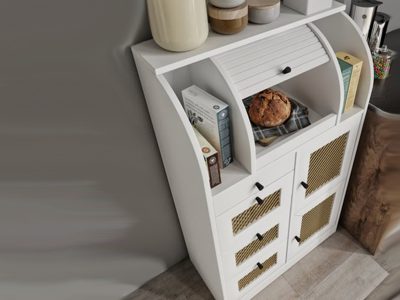 Kuhinjski kredenac mdf mat belo - Slika 2
