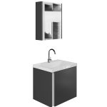 kupatilo antracit ogledalo i lavabo 1a