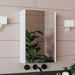 kupatilski ormaric sa ogledalom belo mat 4a