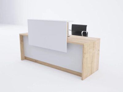 Prijemni pult Klupa belo - dezen 140 cm - Slika 4
