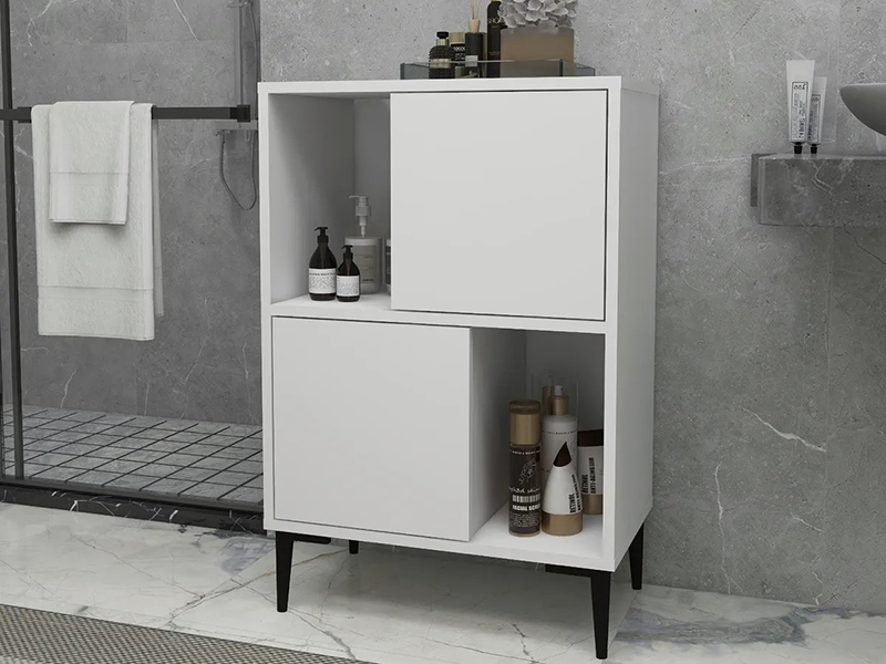 visenamenski ormaric za kupatilo belo 4a