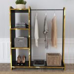 civiluk i polica crni mermer zlatno metal 4a