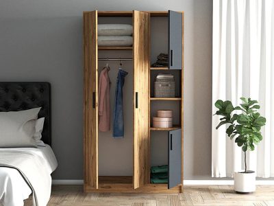 Garderober Alef Atlantik bor - antracit - Slika 2