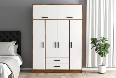 Garderober Farah Barok - belo - Slika 3