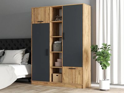 Garderober Serez Atlantik bor - antracit - Slika 2