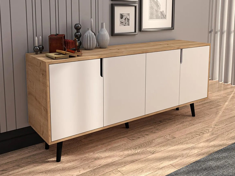 komoda za predsoblje latina safir hrast belo 1a