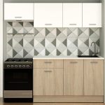 kuhinja enkel belo hrast radna ploča belo 140 cm 2a