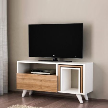 tv komoda nova belo hrast 3a