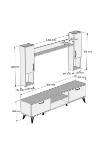 Tv komoda SN 345 - Slika 3